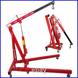 1Tonne Hydraulic Folding Engine Crane Hoist Lift Lifter Garage Workman Equipment