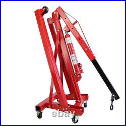 1Tonne Hydraulic Folding Engine Crane Hoist Lift Lifter Garage Workman Equipment