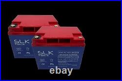 2 PACK 12v 50AH EXTRA HEAVY DUTY GEL LONG LIFE MOBILITY SCOOTER BATTERIES