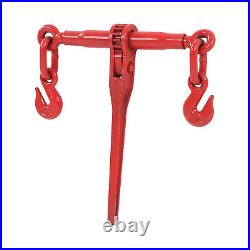 3/8in Ratchet Chain Binders 5400lbs Heavy Duty Metal Tie Down Rigging Equipment