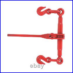 3/8in Ratchet Chain Binders 5400lbs Heavy Duty Metal Tie Down Rigging Equipment