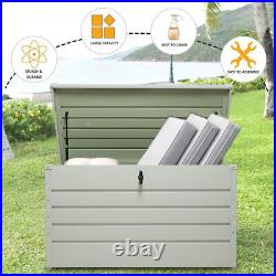 350L Large Outdoor Garden Storage Chest Cushion Box Sports Equipment Chest Shed