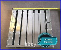 3xLOBO Heavy Duty Stainless Steel Canopy Extraction Grease Baffle Filter 495x495