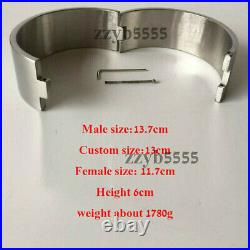 6cm High Heavy Duty Stainless Steel Collar Cuff Shackle Equipment Restraint