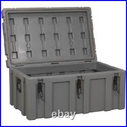870 x 530 x 425mm Outdoor Waterproof Storage Box 131L Heavy Duty Cargo Case