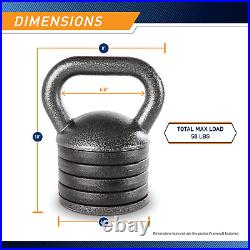 Adjustable Heavy-Duty Exercise Kettlebell Weight Set Strength Training Equipment