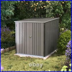 Bicycle Storage Tent Grey Metal Garden Bike Shelter Equipment Cover Shed Outdoor