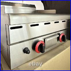 Commercial Griddle Heavy Duty Gas Hotplate Table Top Burger Grill