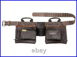 DEWALT DWST50112-1 11 Pocket Pro Leather Tool Apron Fully Adjustable Heavy-Duty