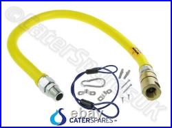DORMONT HEAVY DUTY COMMERCIAL CATERHOSE YELLOW CATERING GAS CATER HOSE 1m 3/4