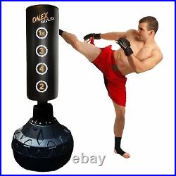 Free Standing Boxing Punching Bag Heavy Duty Punch Bags Kickboxing Dummy Gym MMA