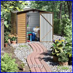 Galvanised Steel Garden Storage Shed Outdoor Equipment Tools Store Cabinet UK