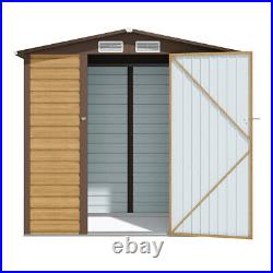 Galvanised Steel Garden Storage Shed Outdoor Equipment Tools Store Cabinet UK