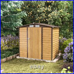 Galvanised Steel Garden Storage Shed Outdoor Equipment Tools Store Cabinet UK