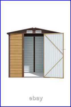 Galvanised Steel Storage Shed Outdoor Equipment Tool Room Cabinet Bicycle Shed