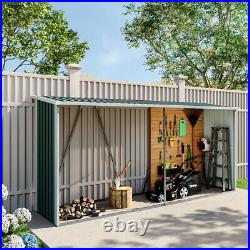 Galvanised Steel Storage Shed Outdoor Store Equipment Wood Log Tools Cabinet