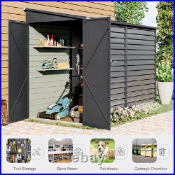 Garden Steel Shed Equipment Store Outdoor Tools Storage Box Backyard Ventilation