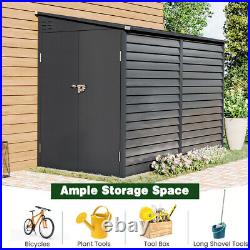 Garden Steel Shed Equipment Store Outdoor Tools Storage Box Backyard Ventilation