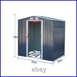 Garden Tool Bike Equipment Keeping Shed Large 6ftx8ft Apex Rooftop Outdoor Shed