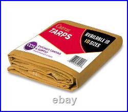 Heavy Duty Canvas Tarp 100% Cotton Canvas Water and Mildew Resistant