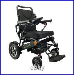 Heavy Duty Electric Wheelchair Folding Aluminium Powerchair 2x battery Carbon UK