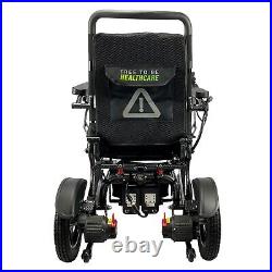 Heavy Duty Electric Wheelchair Folding Aluminium Powerchair 2x battery Carbon UK