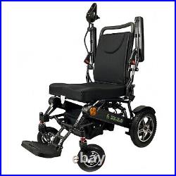 Heavy Duty Electric Wheelchair Folding Aluminium Powerchair 2x battery Carbon UK