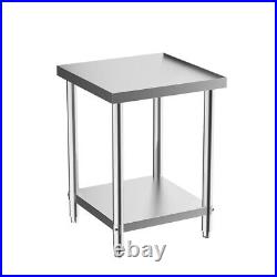 Heavy Duty Stainless Steel Work Top Commercial Catering Table Bench Kitchen Prep