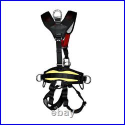 Heavy Duty Tree Rock Climbing Safety Harness Rappelling Equip Seat Belt Outdoor