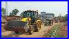 Jcb-Backhoe-With-John-Deere-5105d-And-Swaraj-744fe-4wd-Going-To-Loading-Murum-For-Making-Pond-01-iyd
