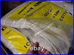 LARGE HEAVY DUTY DURABLE 12'x12' ft COTTON TWILL DUST SHEET PROFESSIONAL QUALITY