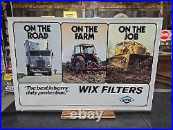 Original 1980s Wix Filter Dana Heavy Duty Equipment Metal Sign Stout Sign Co