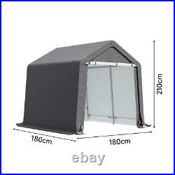 Outdoor Shed Equipment Shelter Cover Storage Bicycle PE Waterproof Steel Frame