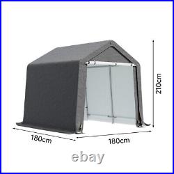 Outdoor Shelter Shed Equipment Cover Storage Bicycle PE Waterproof Steel Frame