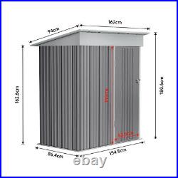 Outdoor Storage Shed Galvanised Steel Gardening Equipment Shed Log Store House