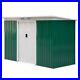 Outsunny-9-x-4-ft-Garden-Metal-Shed-Equipment-Tool-Furniture-Storage-Doors-Green-01-jos