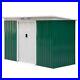 Outsunny-9-x-4-ft-Garden-Metal-Shed-Equipment-Tool-Furniture-Storage-Doors-Green-01-vax