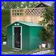 Outsunny-Metal-9x6-ft-Garden-Shed-Tool-Equipment-Bike-Storage-Foundation-Green-01-iacy