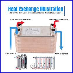 Plate Chiller Compact Heavy Duty Stainless Steel Brazed Plate Heat Exchanger