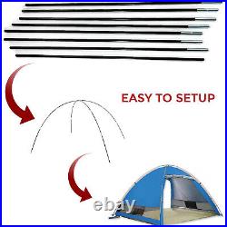 Portable Replacement Fibreglass Pole Kit Camping Repair Tent Canopy Equipment UK