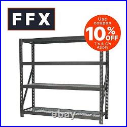 Sealey AP6572 Heavy-Duty Racking Unit 4 Mesh Shelves 800kg Capacity Per Level