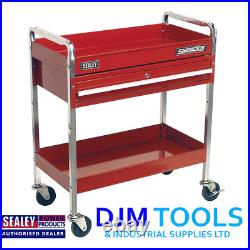 Sealey CX101D Trolley 2-Level Extra Heavy-Duty with Lockable Drawer