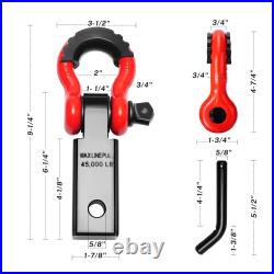 Shackle Hitch Receiver Heavy Duty Equipment Connector for Auto Boat SUV