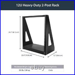 StarTech.com 2 POST OPEN FRAME RACK HEAVY DUTY NETWORK AV EQUIPMENT RACK 2POS