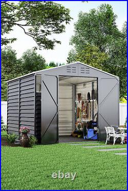 Ventilation Garden Steel Shed Equipment Store Outdoor Tools Storage Box Backyard