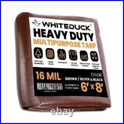 WHITEDUCK Heavy Duty Poly Tarp 16 Mil Waterproof Tarpaulin Cover withGrommets