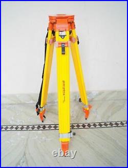 Wooden Level Tripod Heavy Duty survey equipment Anodizing Tripod stand