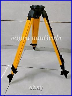 Wooden Level Tripod Heavy Duty survey equipment Anodizing Tripod stand