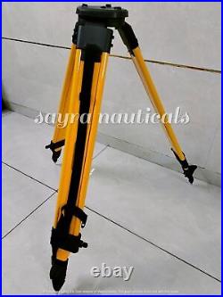 Wooden Level Tripod Heavy Duty survey equipment Anodizing Tripod stand