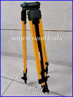 Wooden Level Tripod Heavy Duty survey equipment Anodizing Tripod stand